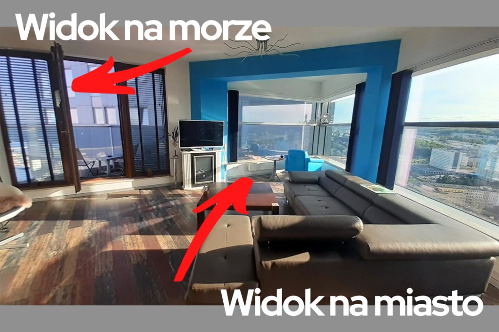 Sea Towers Penthouse Widok na może Gdynia