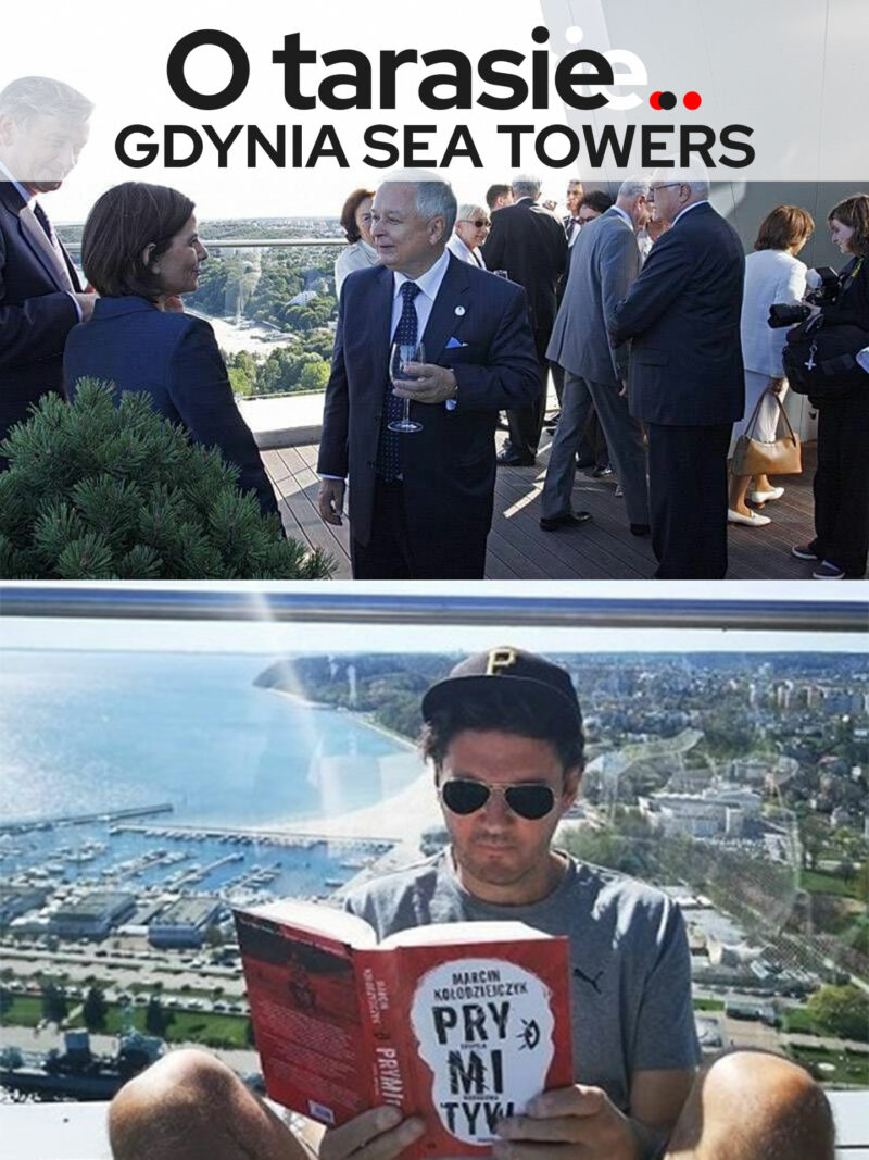 Sea Towers Gdynia, taras widokowy.