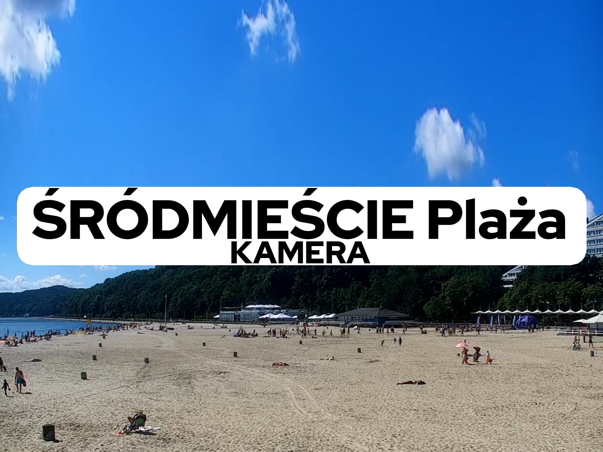 Gdynia Kamery na żywo online Śródmieście centrum plaża.