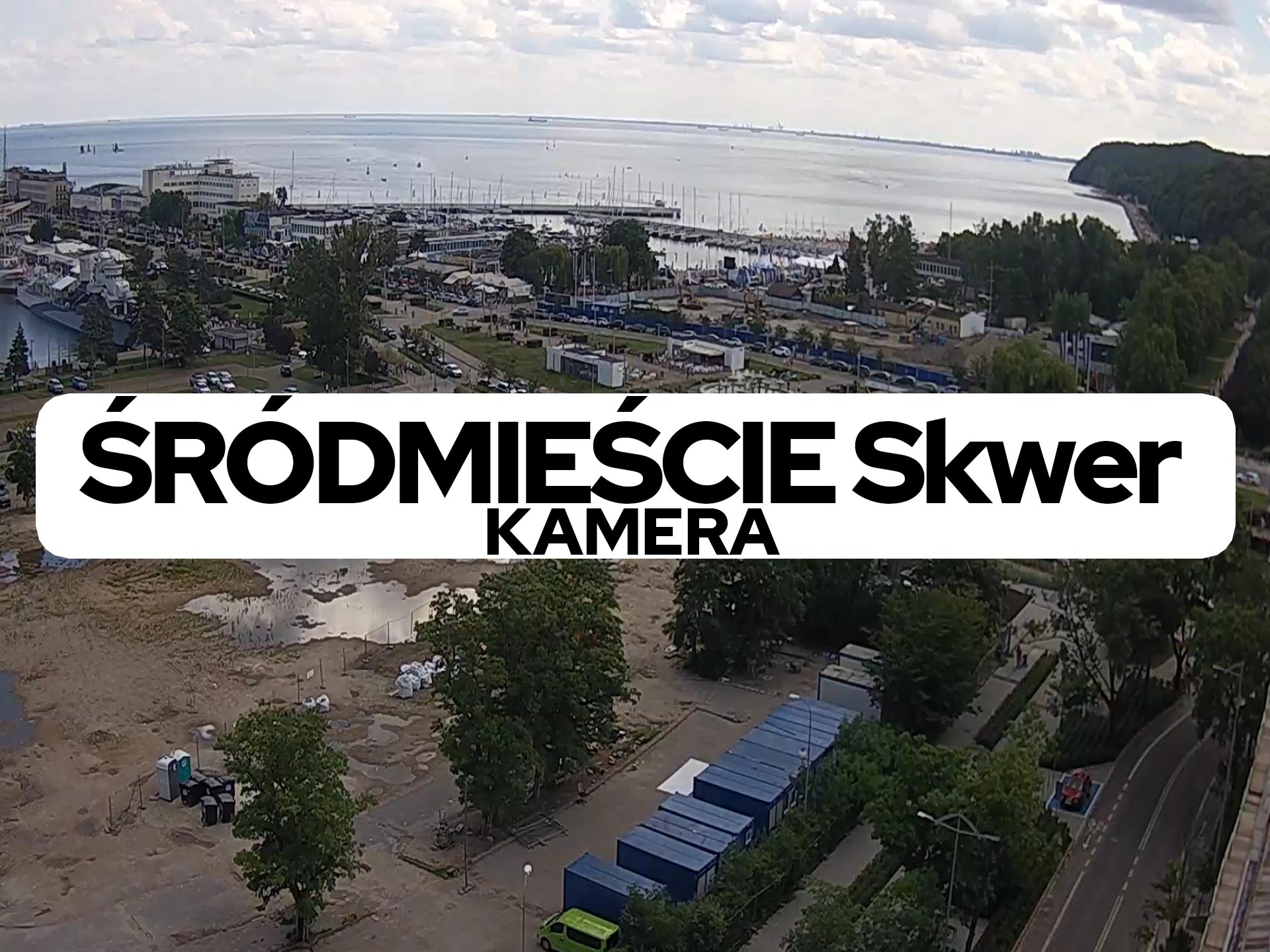 Gdynia kamery, na żywo, online, Śródmieście centrum, Skwer.