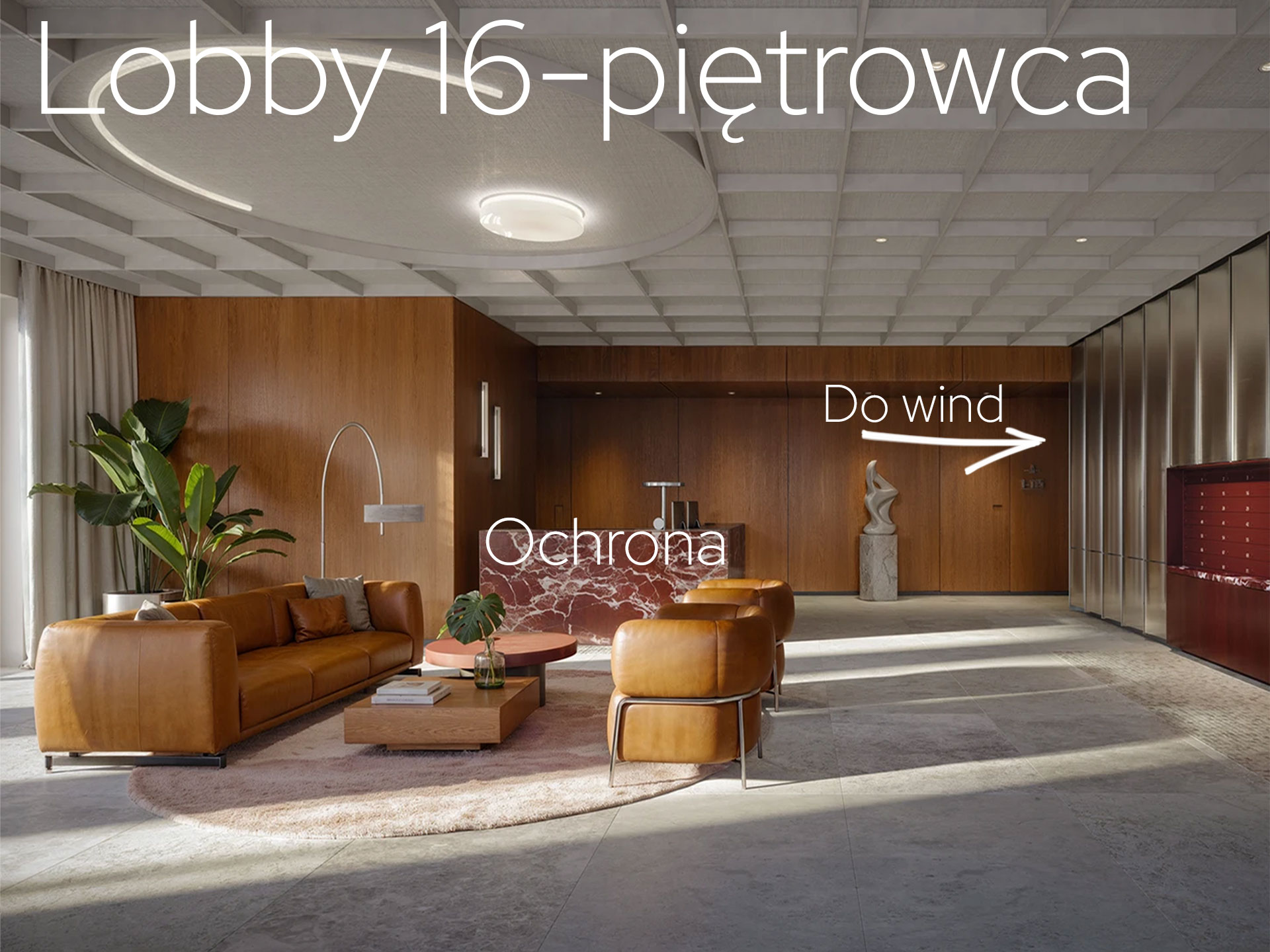 SkyCity, Gdynia, nowe mieszkania, rynek pierwotny, części wspólne, lobby.