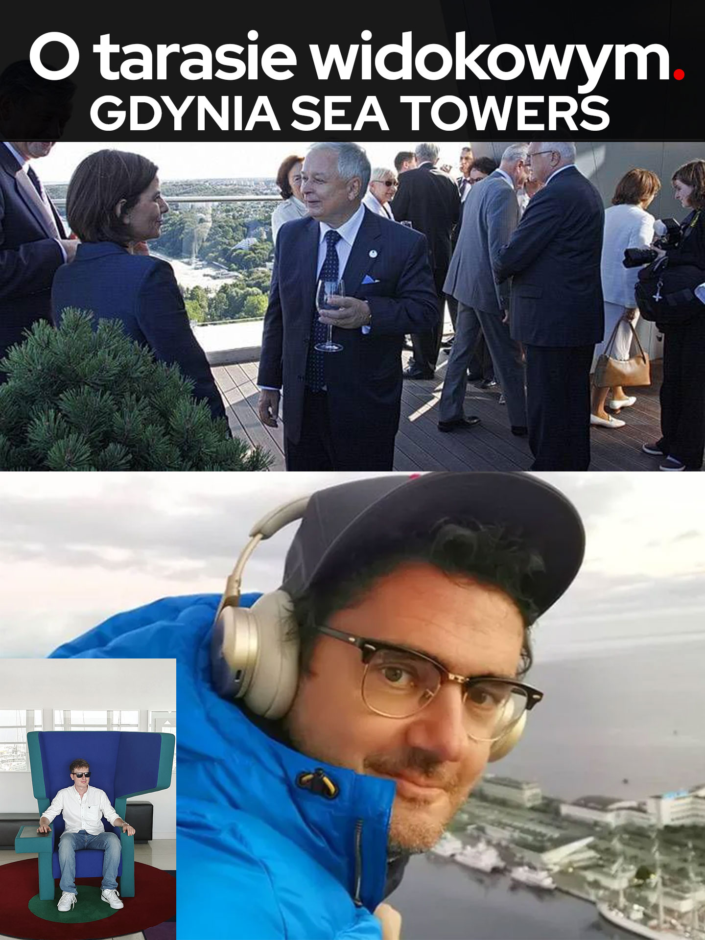 Sea Towers Gdynia, taras widokowy.