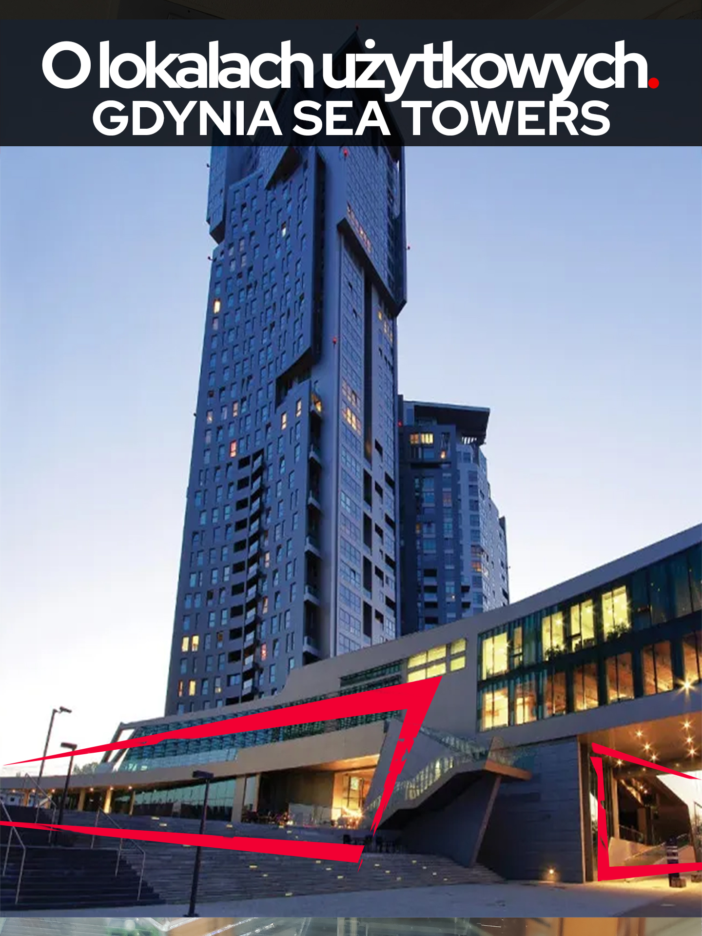 Sea Towers, Gdynia, Lokale użytkowe.