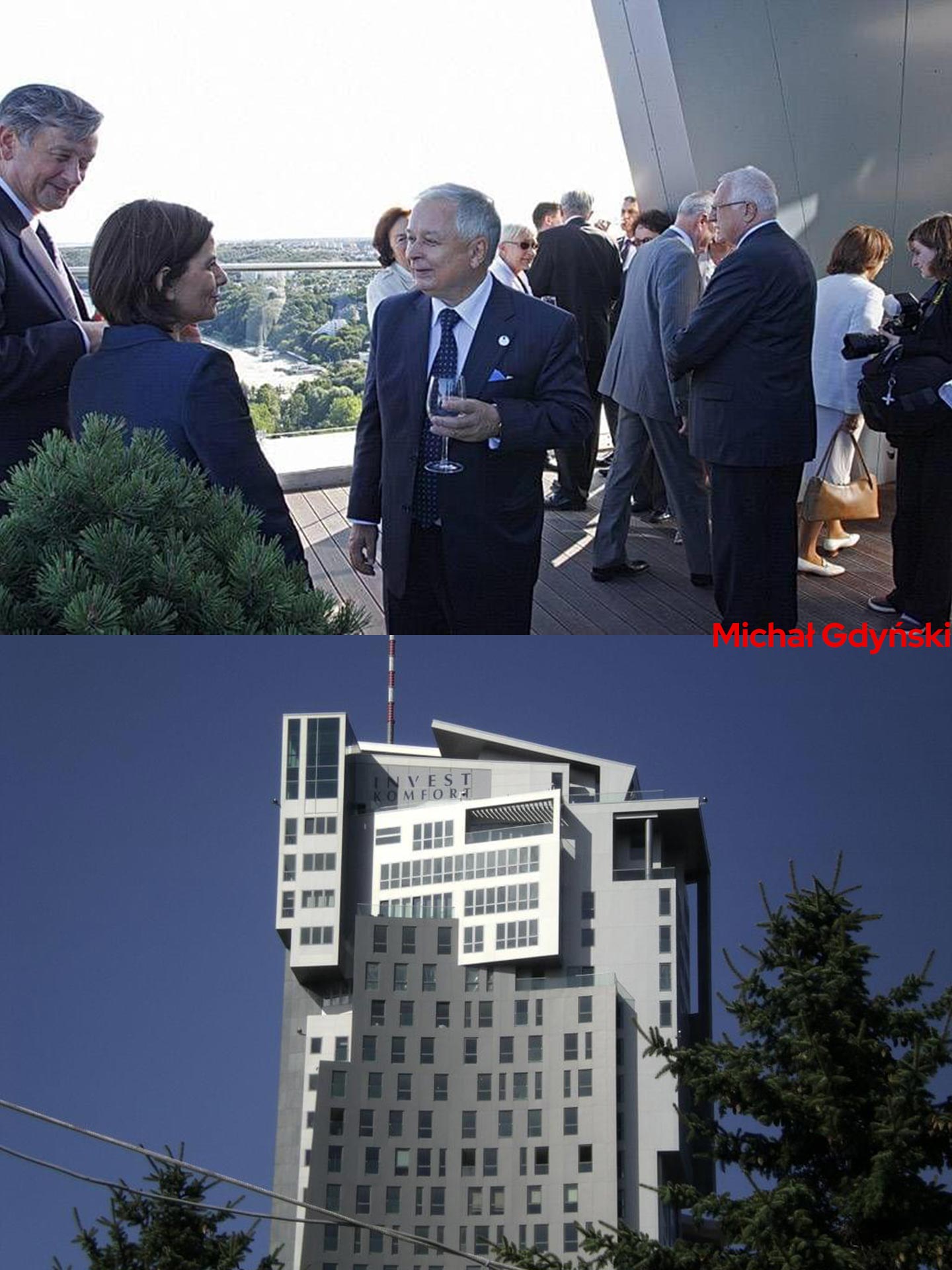 Sea Towers, Gdynia, taras widokowy, Lech Kaczyński, Invest Komfort.