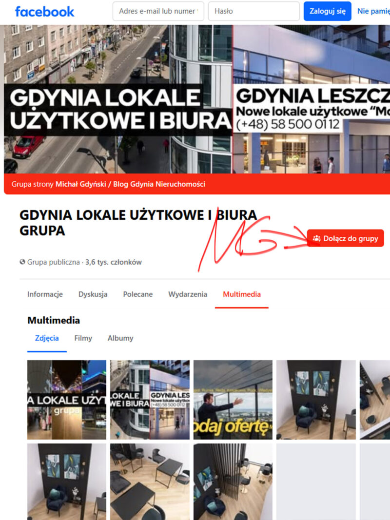 Gdynia, lokale użytkowe, biura.