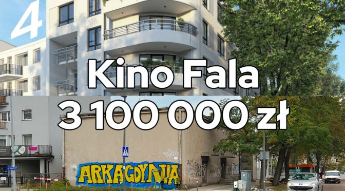 GDYNIA GRABÓWEK – Kino fala na sprzedaż za 3.100.000 zł. Jestem Za a nawet Przeciw!