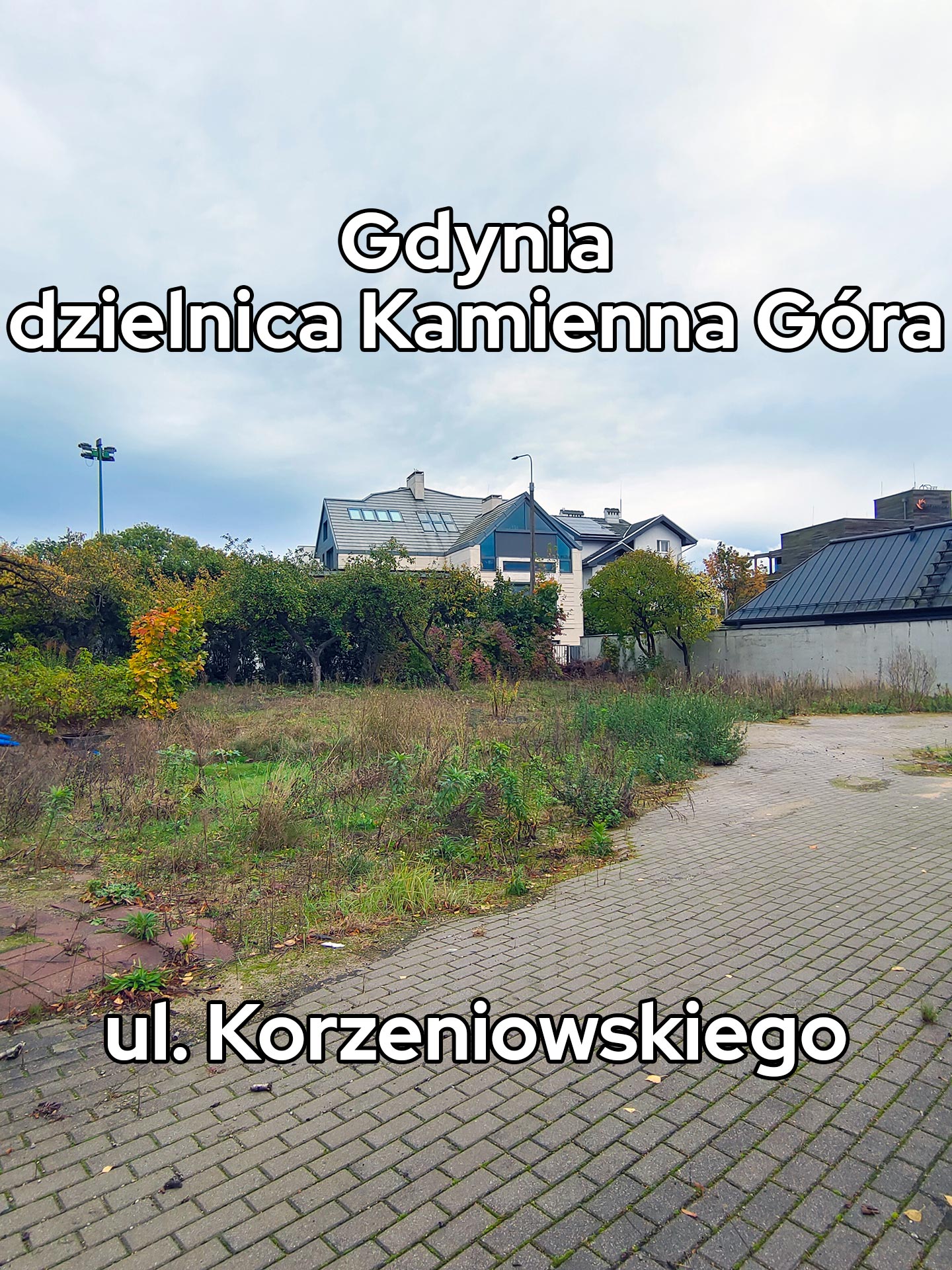 Gdynia nieruchomości, Kamienna Góra, Korzeniowskiego, działka na sprzedaż.